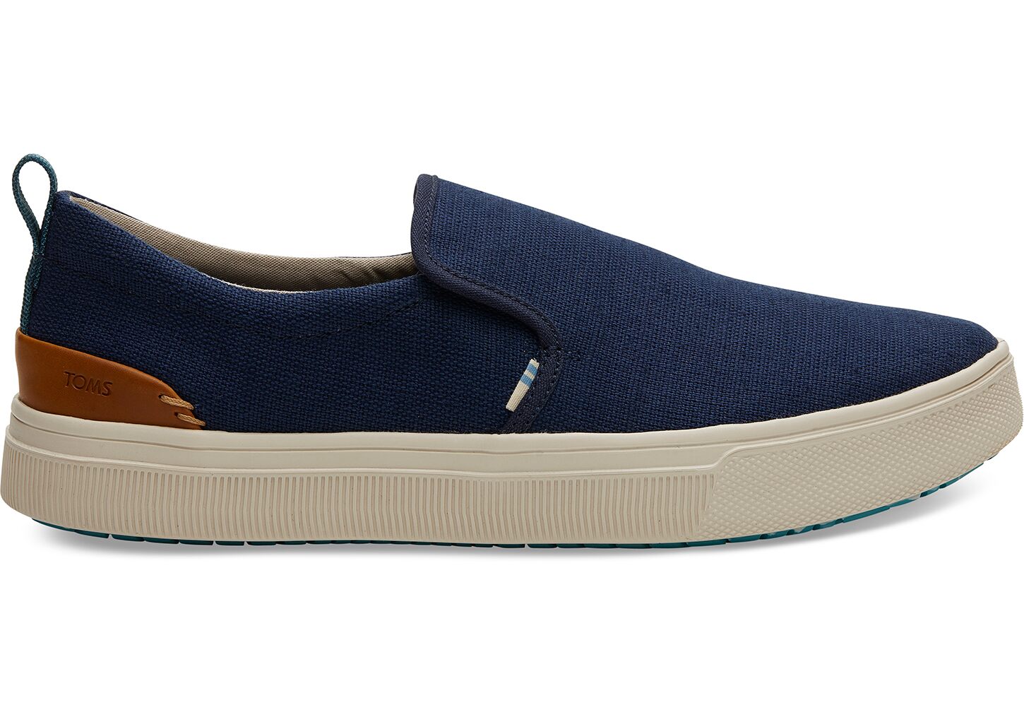 Toms TRVL LITE Heritage Canvas - Mens Slip Ons - Navy - NZ - 457821XMS